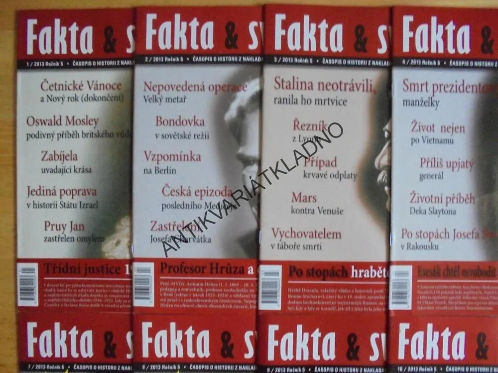 FAKTA A SVĚDECTVÍ,1-12/2013,ČASOPIS HISTORIE,VÁLKA
