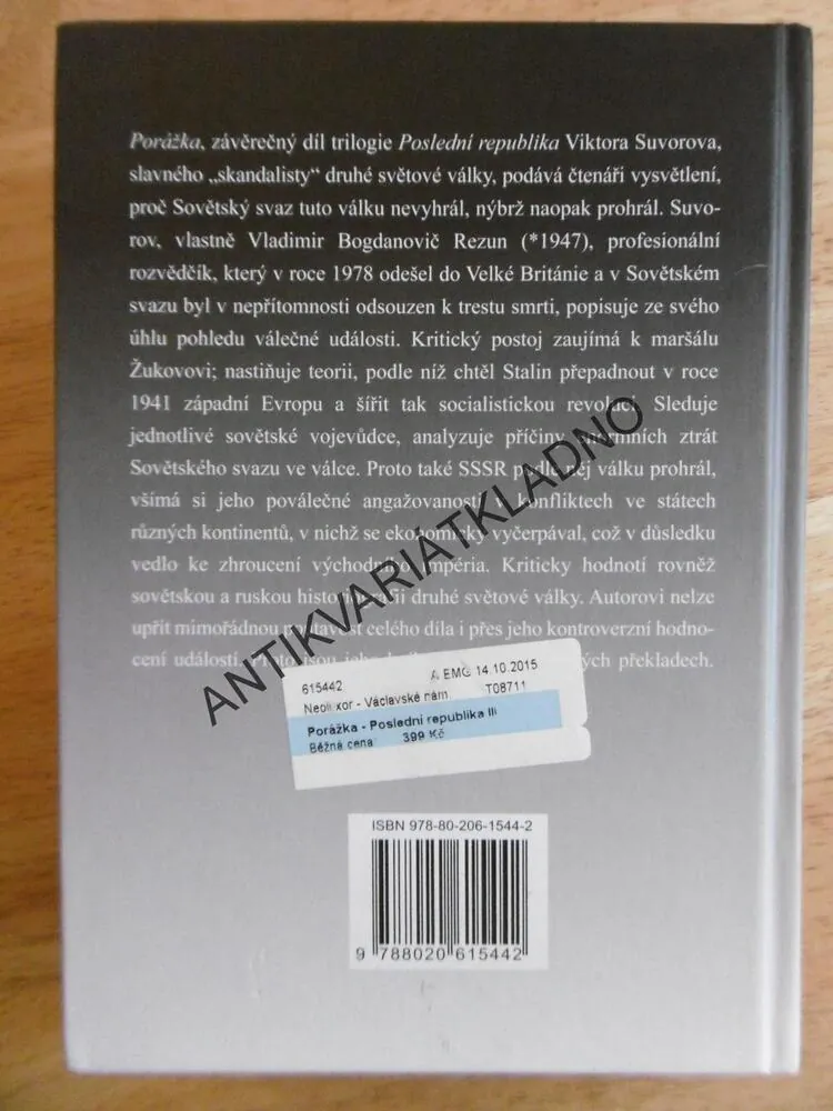 POSLEDNÍ REPUBLIKA, PORÁŽKA, III., VIKTOR SUVOROV, **an
