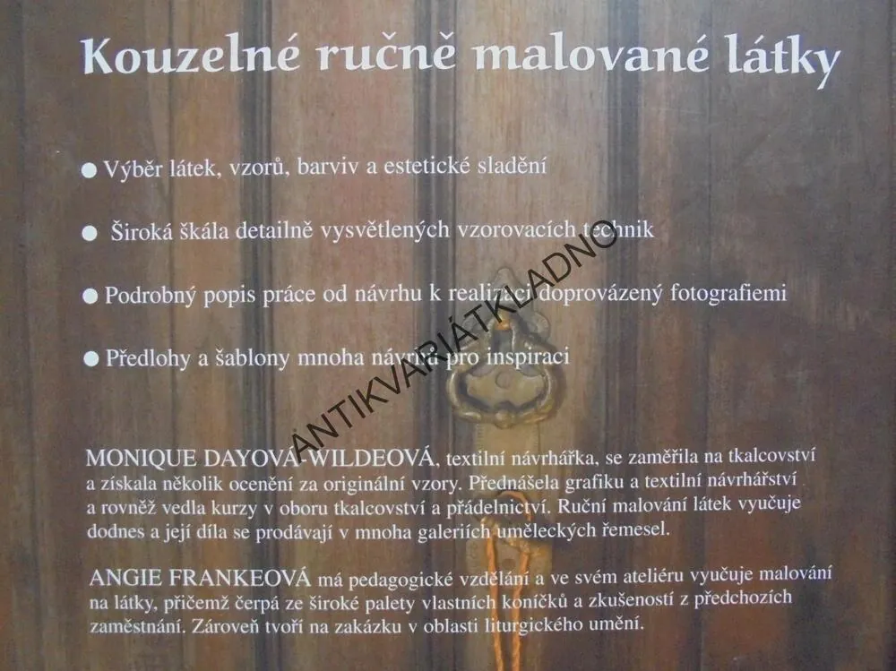MALUJEME NA LÁTKU,BAREVNÁ KOUZLA NA TEXTÍLII,HOBBY