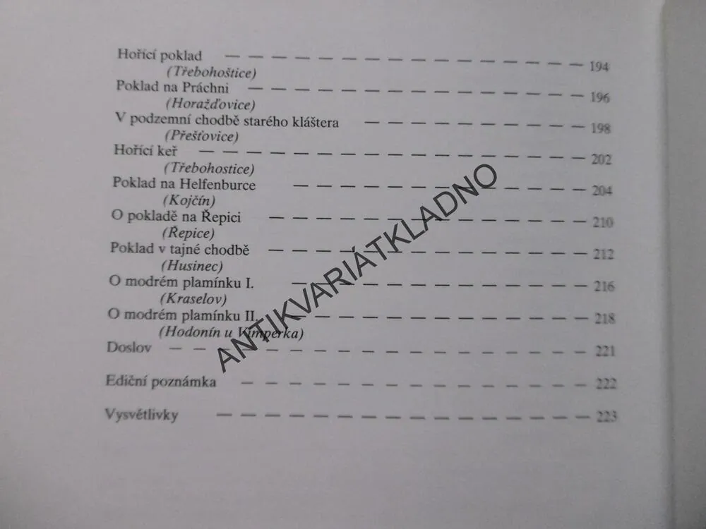 BÁJE ČESKÉHO POŠUMAVÍ, ADOLF DANĚK, **an