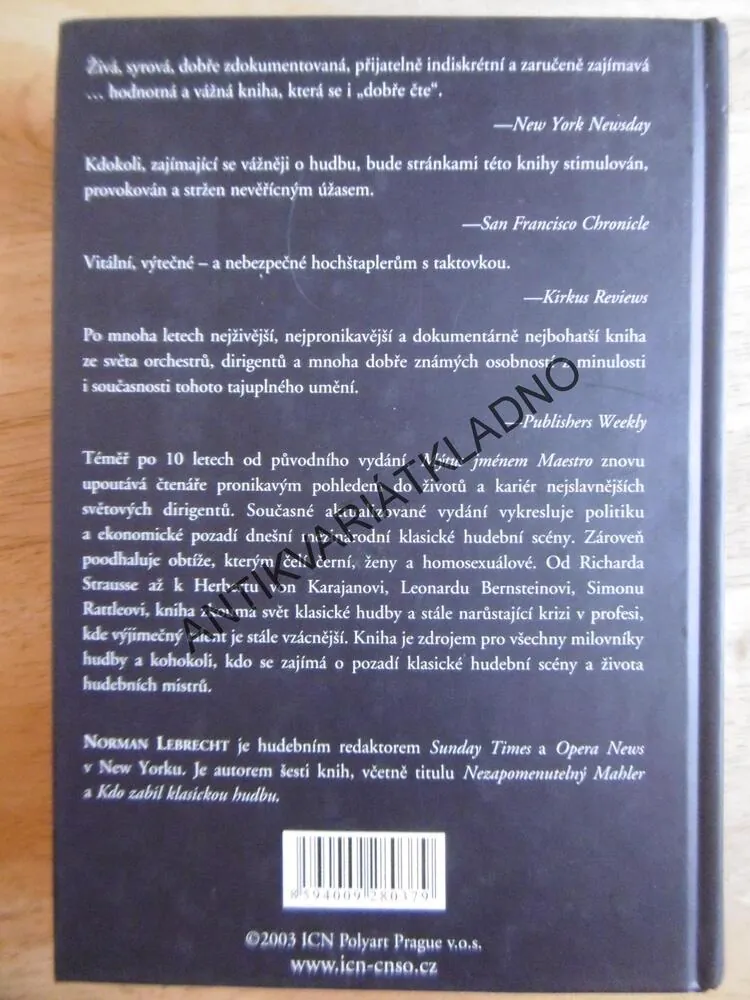 MÝTUS JMÉNEM MAESTRO, NORMAN LEBRECHT
