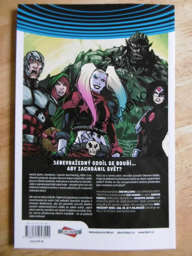 SEBEVRAŽEDNÝ ODDÍL, ZAB,CO JE TI NEJDRAŽŠÍ, KOMIKS DC COMICS,CREW 5., **an