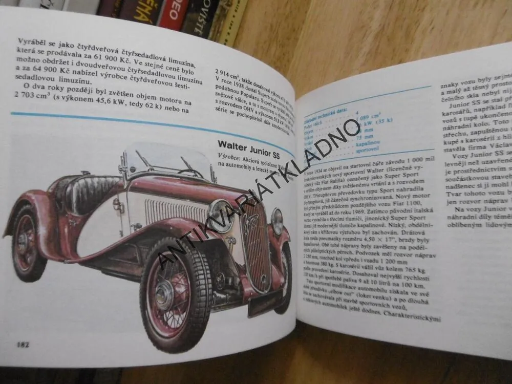 ATLAS NAŠICH AUTOMOBILŮ 3., 1929-1936, ADOLF KUBA, **an