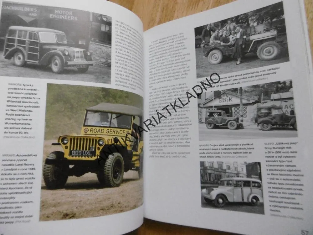 VOJENSKÝ JEEP, TYPY OD ROKU 1940, DOPRAVA, VÁLKA, **an