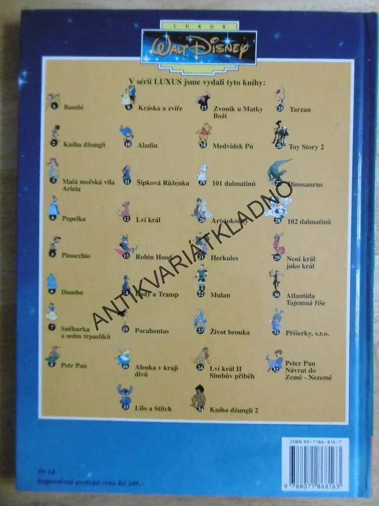 KNIHA DŽUNGLÍ 2., WALT DISNEY, **an