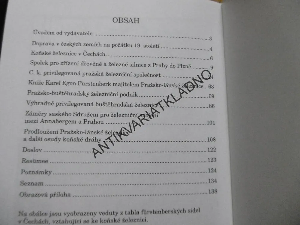 PRAŽSKO-LÁNSKÁ KOŇSKÁ ŽELEZNICE, FRANTIŠEK ŠVARC, RAKOVNÍK 1998, **an