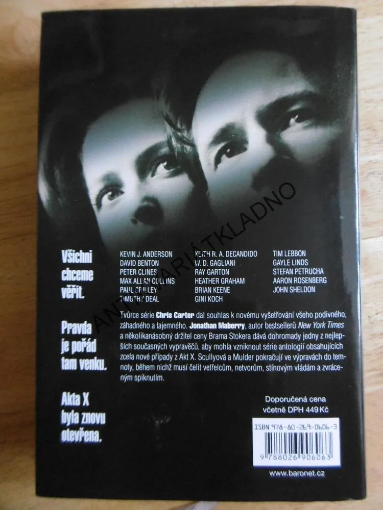 AKTA X - NIKOMU NEVĚŘ, JONATHAN MABERRY, **an