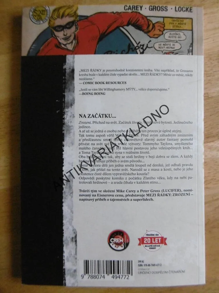 MEZI ŘÁDKY, ZROZENÍ, KOMIKS VERTIGO 5, **an