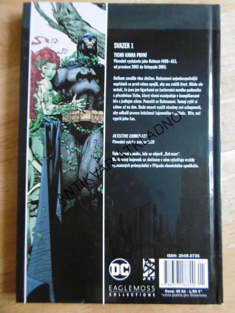 BATMAN , TICHO, KNIHA PRVNÍ, DC COMICS, KOMIKS, **an