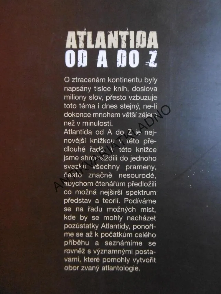 ATLANTIDA OD A DO Z, SIMON COX A MARK FOSTER, **an