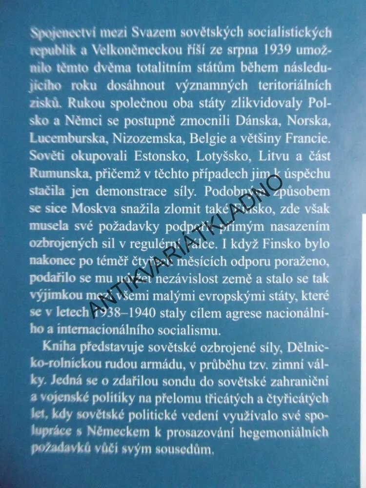 ZIMNÍ VÁLKA, SOVĚTSKÁ INVAZE DO FINSKÁ 1939-1940, CARL VAN DYKE, **an