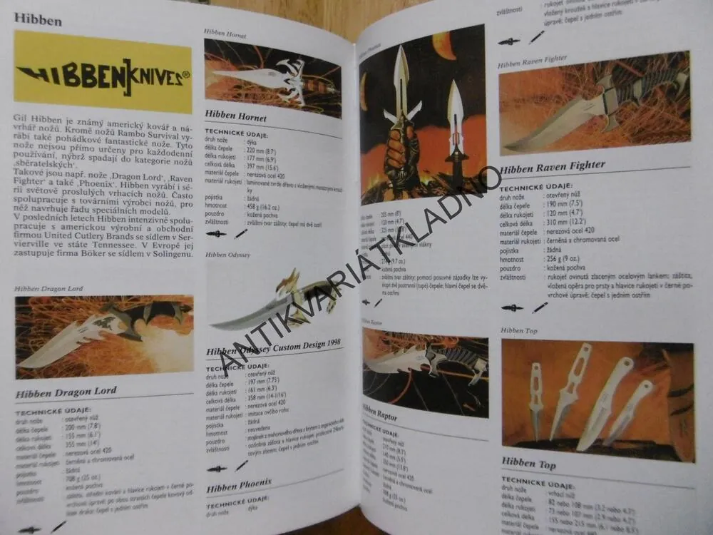 ENCYKLOPEDIE NOŽŮ, HARTINK, ZBRANĚ, **an