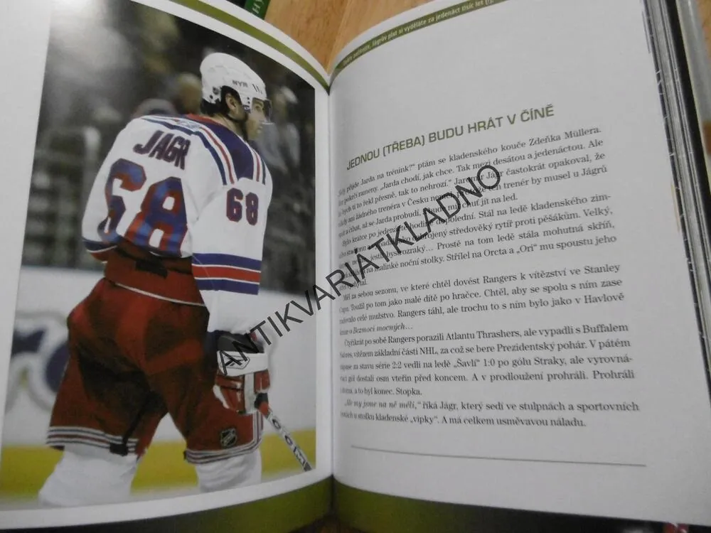 JAROMÍR JÁGR, HLEDÁNÍ NEBE, PAVEL LONĚK, HOKEJ, **an
