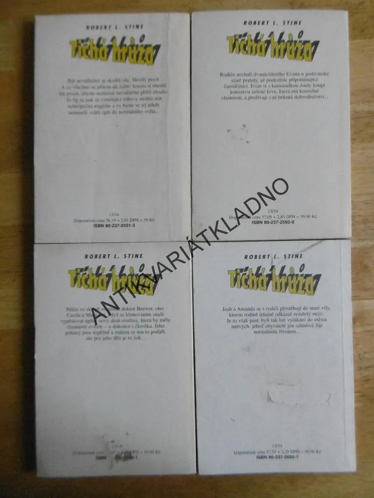 TICHÁ HRŮZA, 1-4, ROBERT L. STINE,