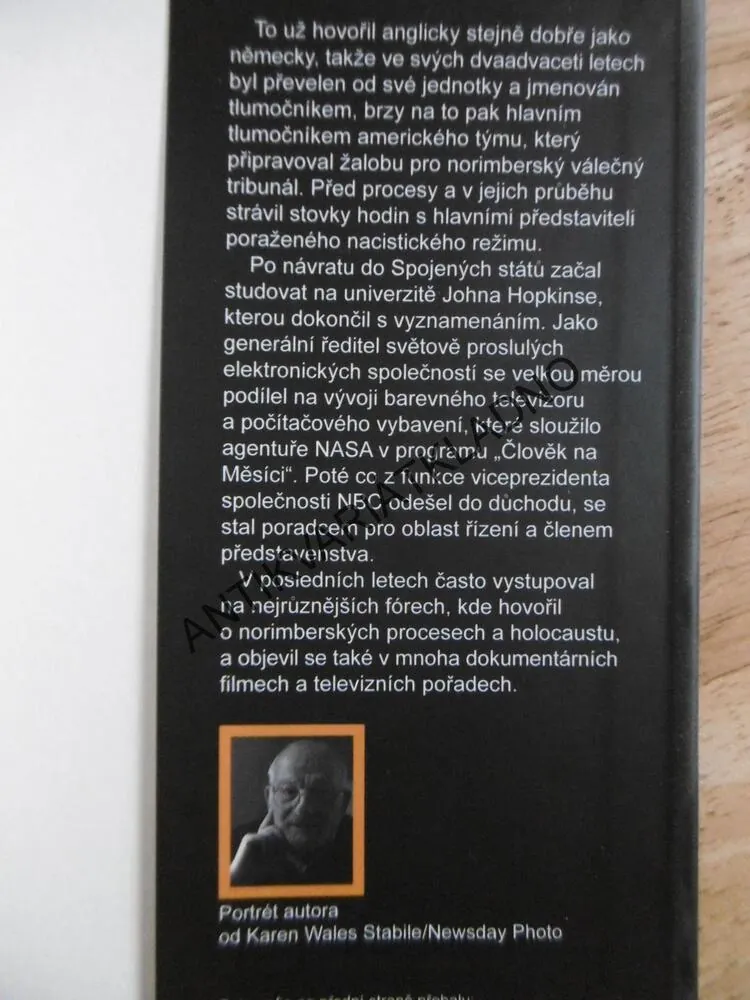 SVĚDEK Z NORIMBERKA, RICHARD W. SONNENFELDT, **an
