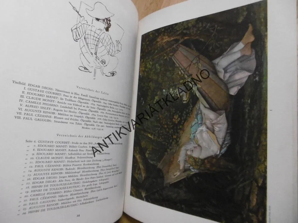 DIE SILBERNE BÜCHER, MEISTERWERKE FRANZÖSISCHER IMPRESSIONISTEN, NĚMECKY, VÝTVARNÉ UMĚNÍ, **an