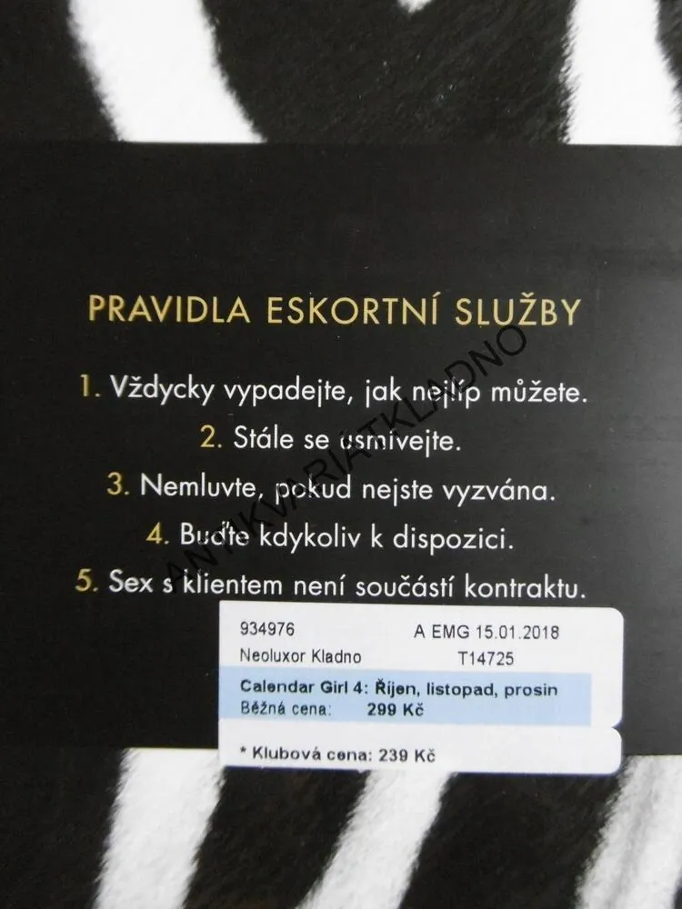 CALENDAR GIRL, 1-4, AUDREY CARLANOVÁ, **an