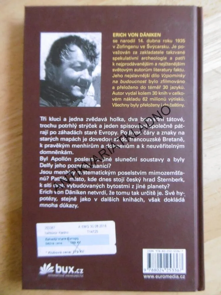 ZÁHADY STARÉ EVROPY, PO STOPÁCH TAJEMNÝCH ČAR, ERICH VON DÄNIKEN, **an