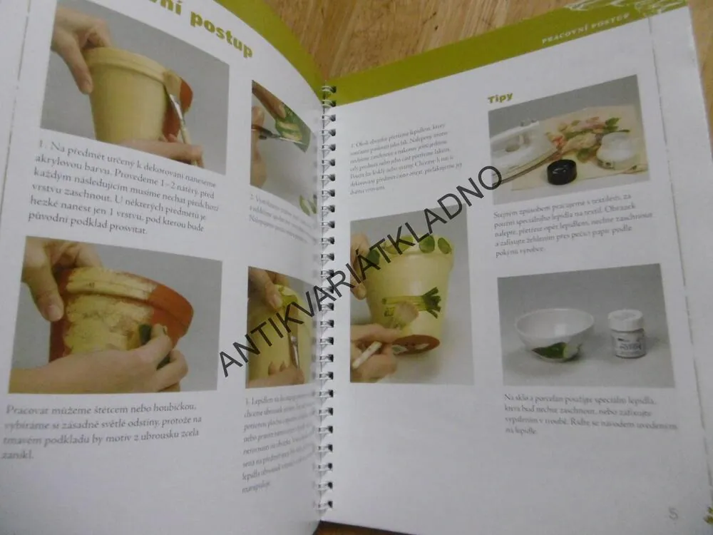 DECOUPAGE, UBROUSKOVÁ TECHNIKA, MARCELA HŮDOVÁ, **an