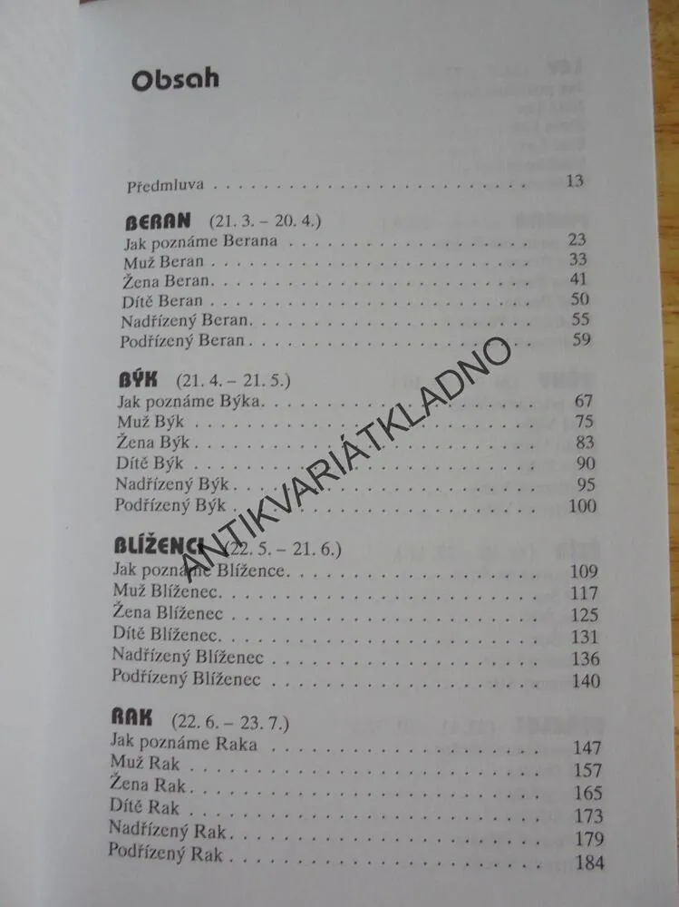 SLUNEČNÍ ZNAMENÍ, LINDA GOODMANOVÁ, **an