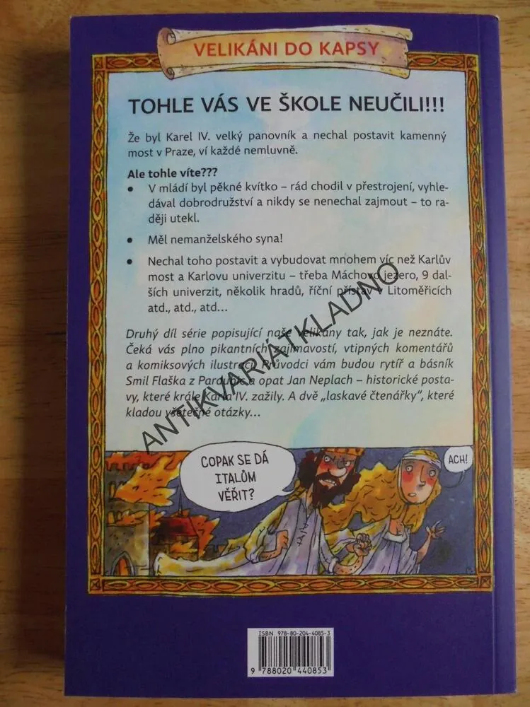 KAREL IV. OČIMA OPATA NEPLACHA, VELIKÁNÍ DO KAPSY,
