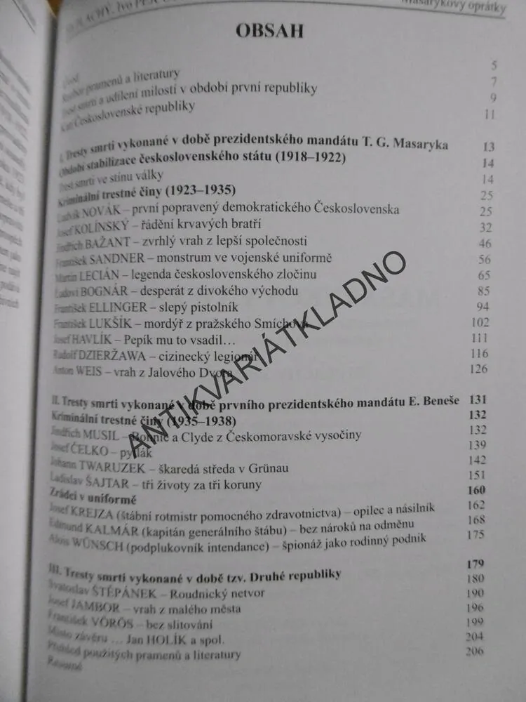 MASARYKOVI OPRÁTKY, JIŘÍ PLACHÝ, IVO PEJČOCH, **an
