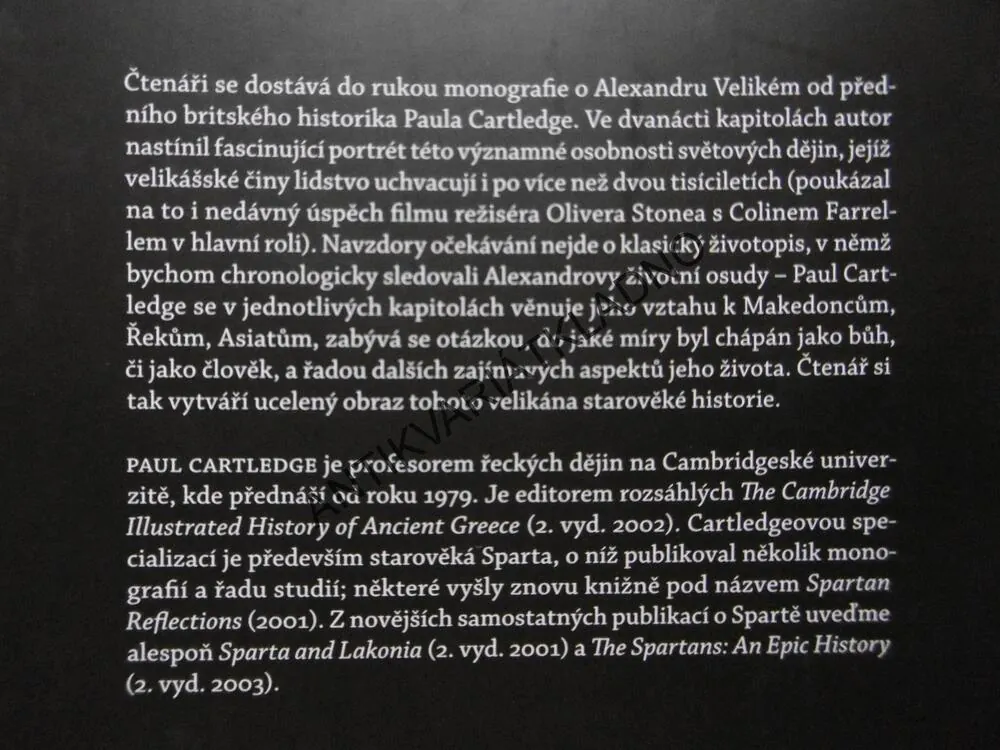 ALEXANDR VELIKÝ, PAUL CARTLEDGE, **an