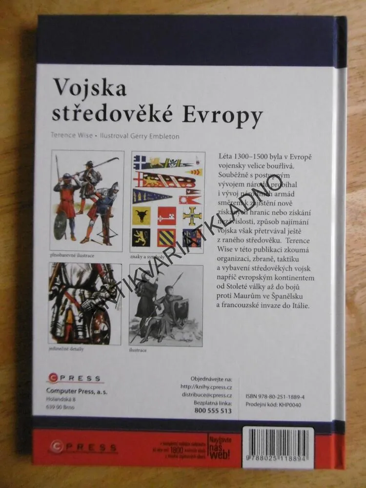 VOJSKA STŘEDOVĚKÉ EVROPY, TERENCE WISE, GERY EMBLETON, **an