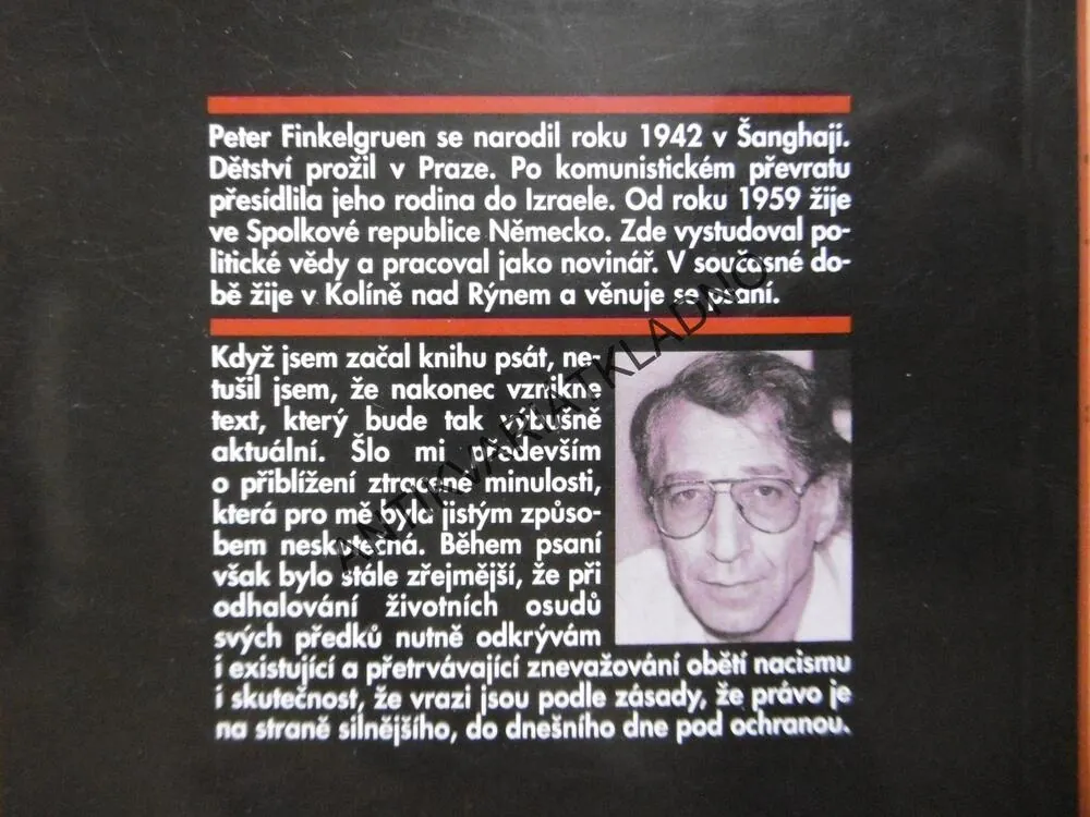 NĚMECKÝ DŮM ANEB PŘÍBĚH NEPOTRESTANÉ VRAŽDY, PETER FINKELGRUEN, **an 