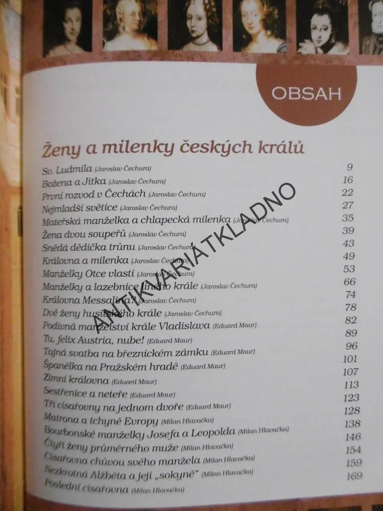 KRÁLOVSKÁ TRILOGIE, ČECHURA, HLAVAČKA, MAUR, MIKULEC, *an