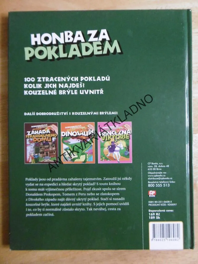 HONBA ZA POKLADEM, DOBRODRUŽSTVÍ S KOUZELNÝMI BRÝLEMI, BEZ BRÝLÍ, **an