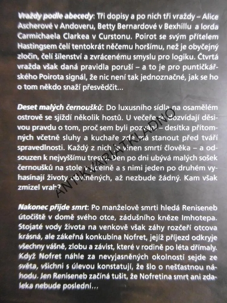3 X VRAŽDY, HERCULE POIROT, AGATHA CHRISTIE, **an