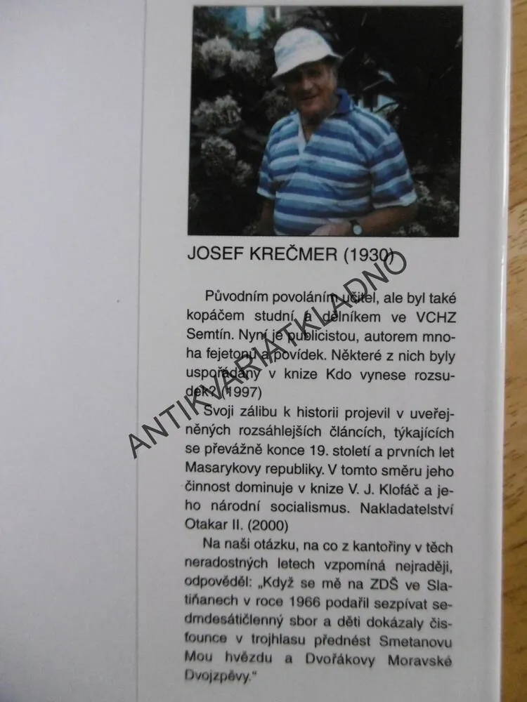 VÁCLAV KLOFÁČ A JEHO NÁRODNÍ SOCIALISMUS, JOSEF KREČMER, MASARYK, **an
