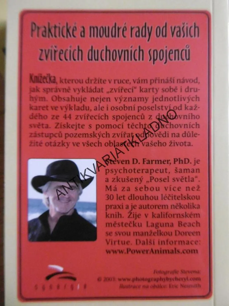 SÍLA ZVÍŘAT, KNIHA + 44 KARET, STEVEN D. FARMER, 