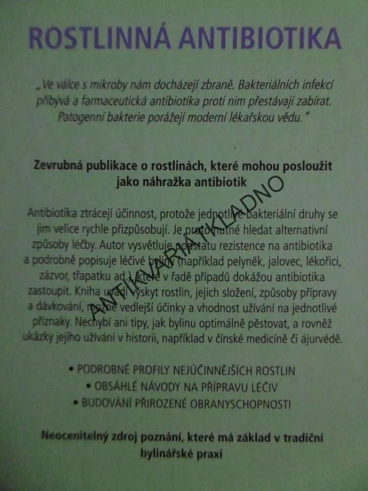 PŘÍRODNÍ ANTIBIOTIKA, STEPHEN HARROD BUHNER, ALTERNATIVNÍ ZPŮSOB LÉČBY, **an