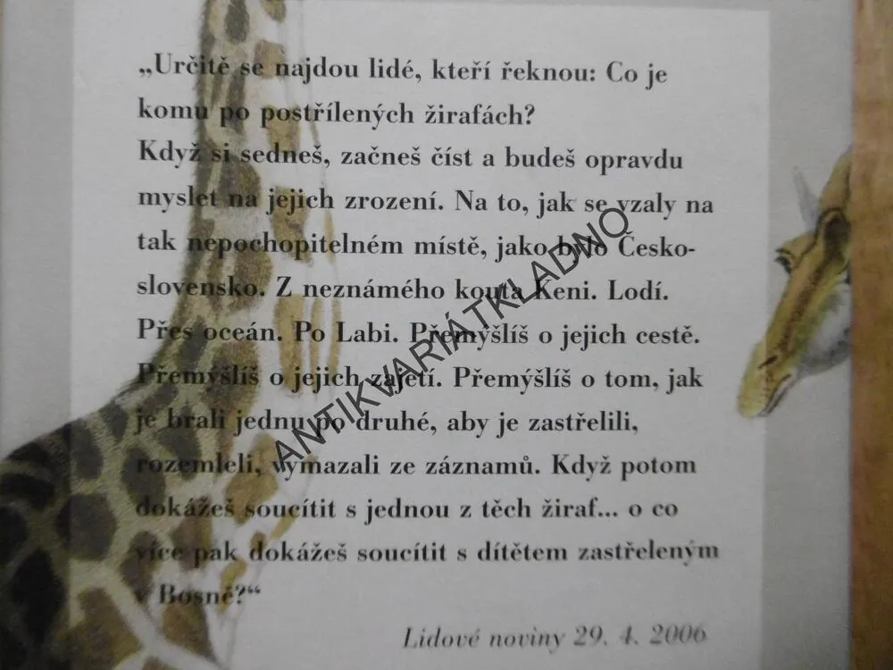 ŽIRAFY, J.M. LEDGARD, **an
