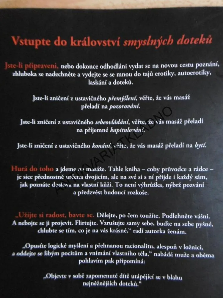 EROTICKÁ MASÁŽ, SMYSLNÉ DOTEKY PRO HLUBOKOU MASÁŽ,