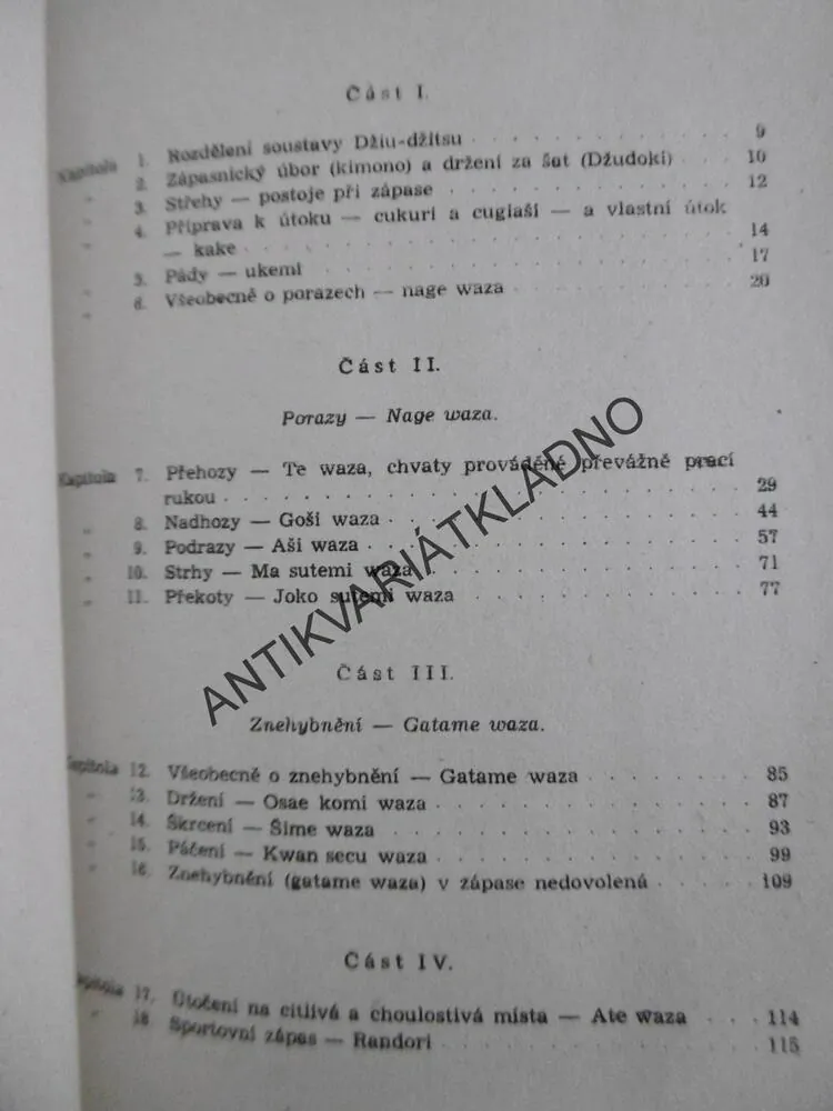DŽIU- DŽITSU, ŠÍMA, KRÁKORA, BOJOVÝ SPORT, SEBEOBRANA,1944