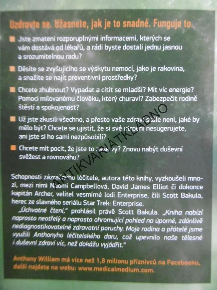 MYSTICKÝ LÉČITEL, ANTHONY WILLIAM, EDGAR CAYCE NAŠÍ DOBY, **an