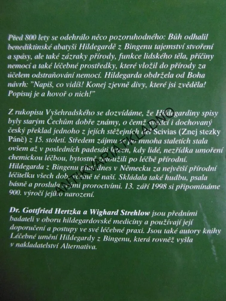 LÉČEBNÁ KUCHAŘKA SVATÉ HILDEGARDY, HERTZKA, STREHLOW, **an