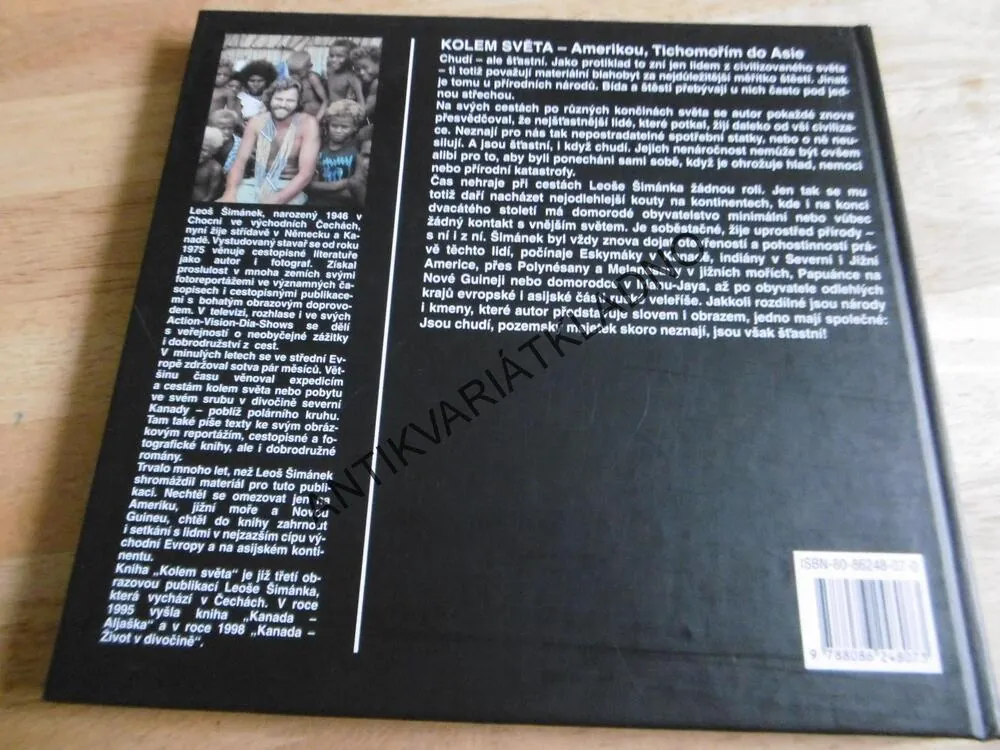 KOLEM SVĚTA AMERIKOU, TICHOMOŘÍM DO ASIE, LEOŠ ŠIMÁNEK -AUTOGRAM, **an
