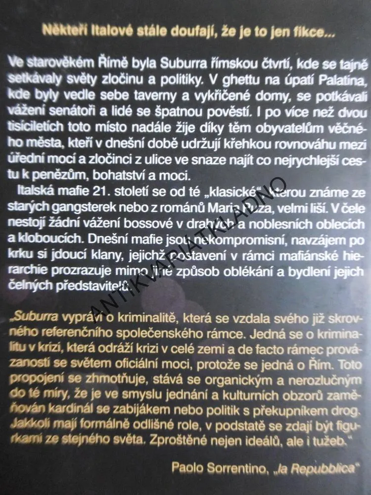 SUBURRA, CARLO BONINI, GIANCARLO DE CATALDO, **an