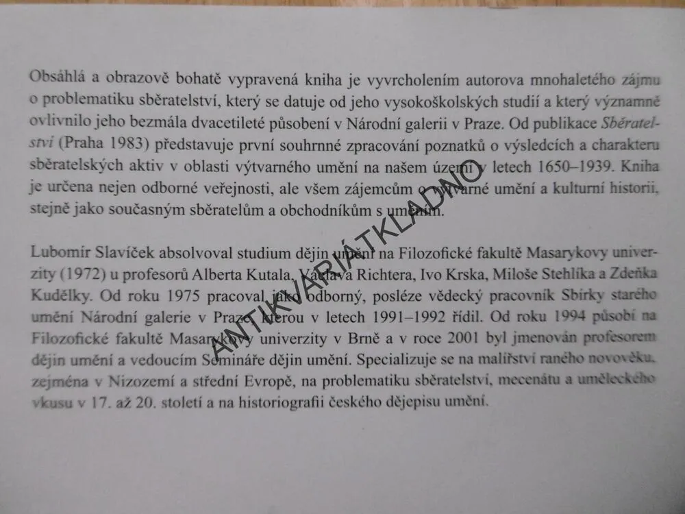 SOBĚ, UMĚNÍ, PŘÁTELŮM, LUBOMÍR SLAVÍČEK, **an