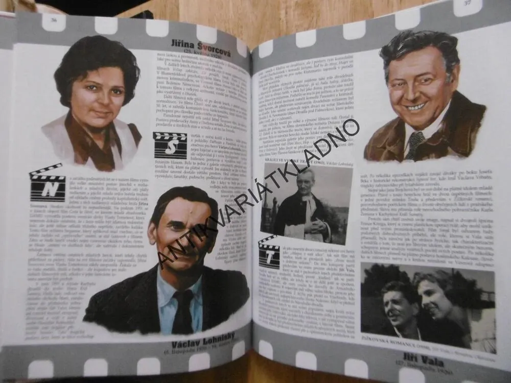 HVĚZDY ČESKÉHO FILMU 2., ČÁSLAVSKÝ, MERHAUT, ZAHRADNÍČEK, **an