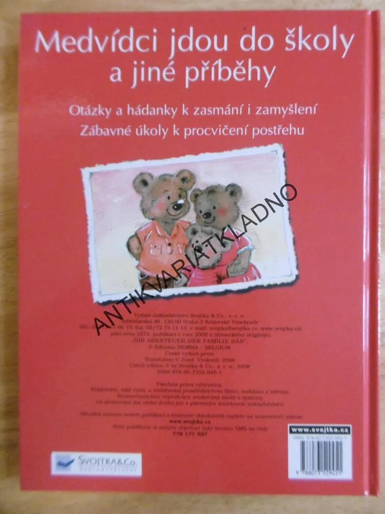 MEDVÍDCI JDOU DO ŠKOLY A JINÉ PŘÍBĚHY, **an