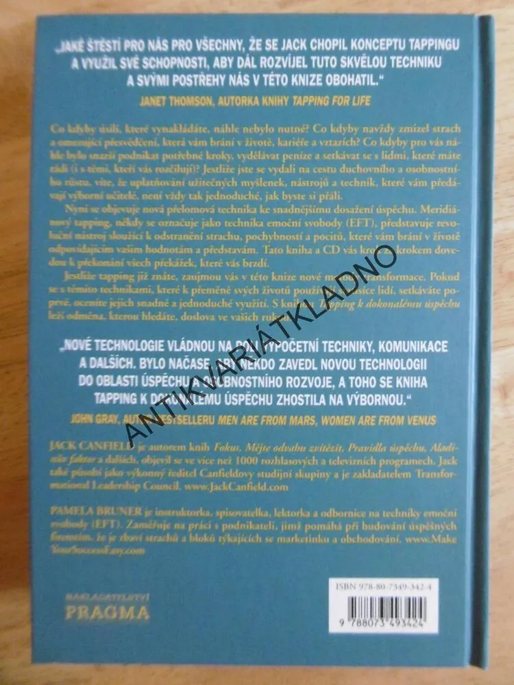 TAPPING K DOKONALÉMU ÚSPĚCHU, JACK CANFIELD, PAMELA BRUNER, VČETNĚ DVD, **an