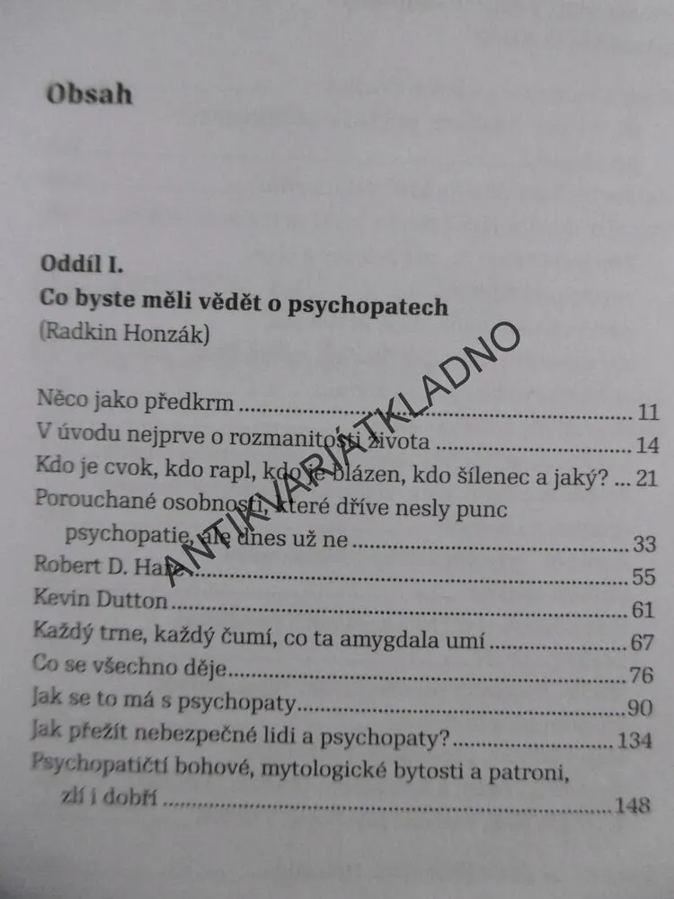ČAS PSYCHOPATŮ, FRANTIŠEK A RADKIN HONZÁK, **an