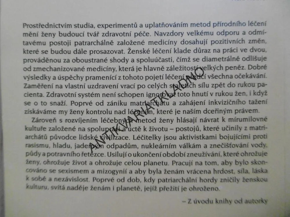 VŠECHNY ŽENY JSOU LÉČITELKY, DIANE STEIN, LÉČITELSTVÍ, **an