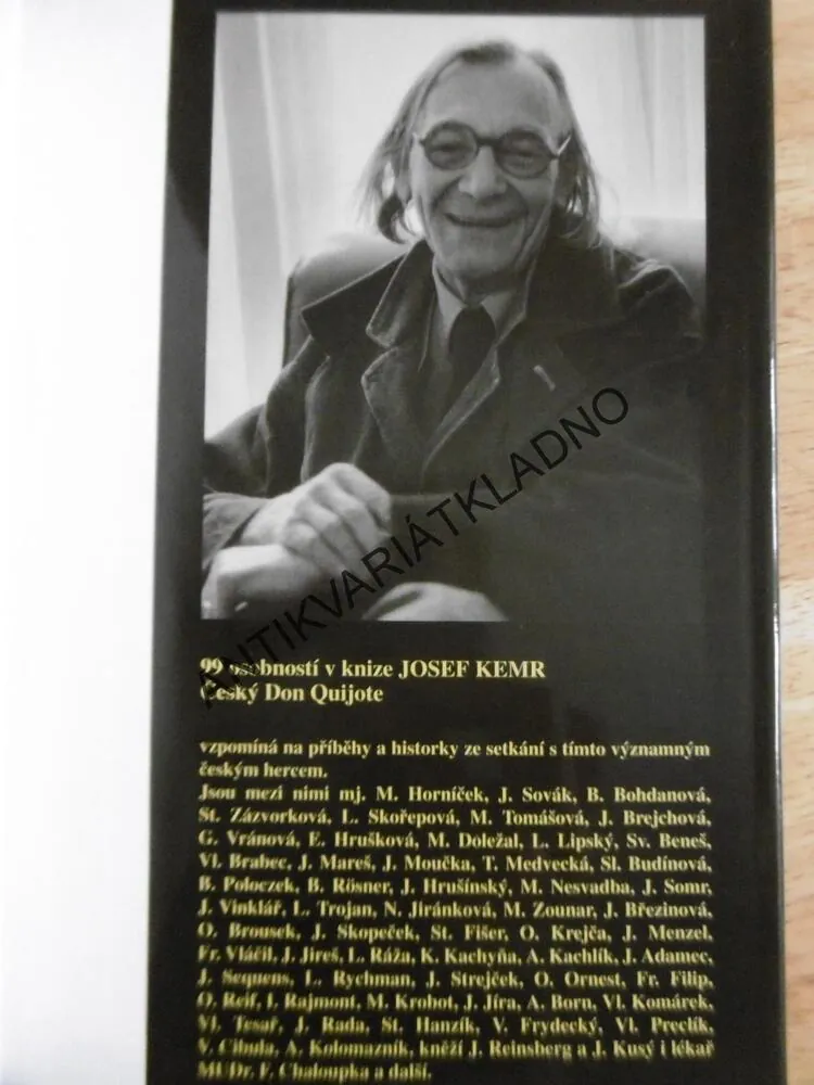 JOSEF KEMR, ČESKÝ DON QUIJOTE, FILM HEREC, **an