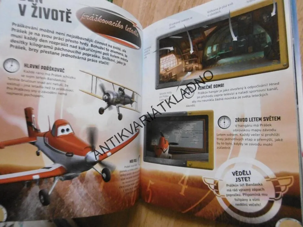 LETADLA, OBRAZOVÝ PRŮVODCE, EDICE AUTA MAJÍ KŘÍDLA, CARS, WALT DISNEY, **an
